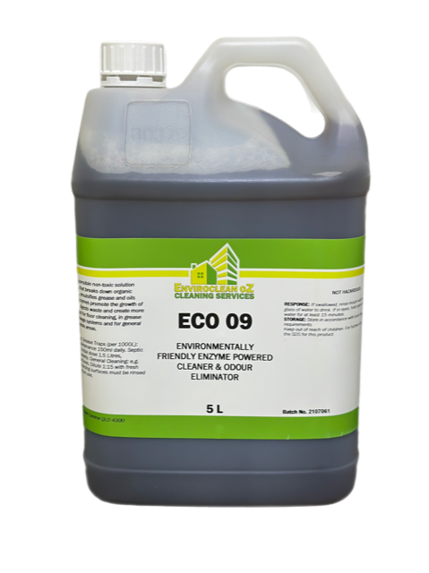 ECO 09 ENVIRONMENTALLY FRIENDLY ENZYMED POWERED CLEANER & ODOUR ELIMINATOR